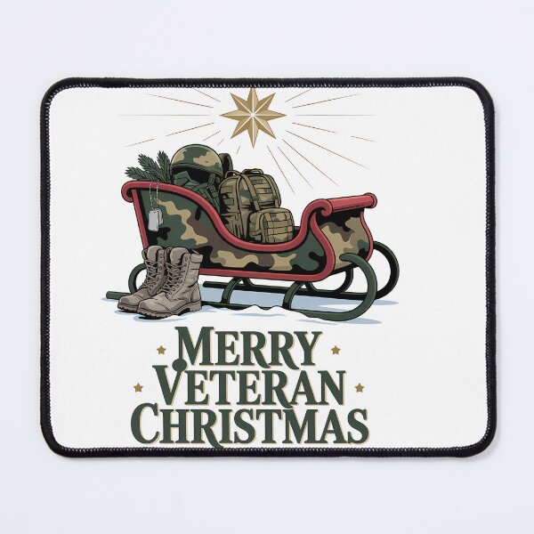 Item preview, Merry Veteran Christmas Veteran Sleigh Camo Boots veteran christmas designed and sold by BernoNickel.