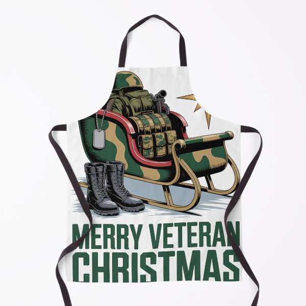 Item preview, Merry Veteran Christmas Veteran Sleigh Camo Boots army christmas designed and sold by BernoNickel.