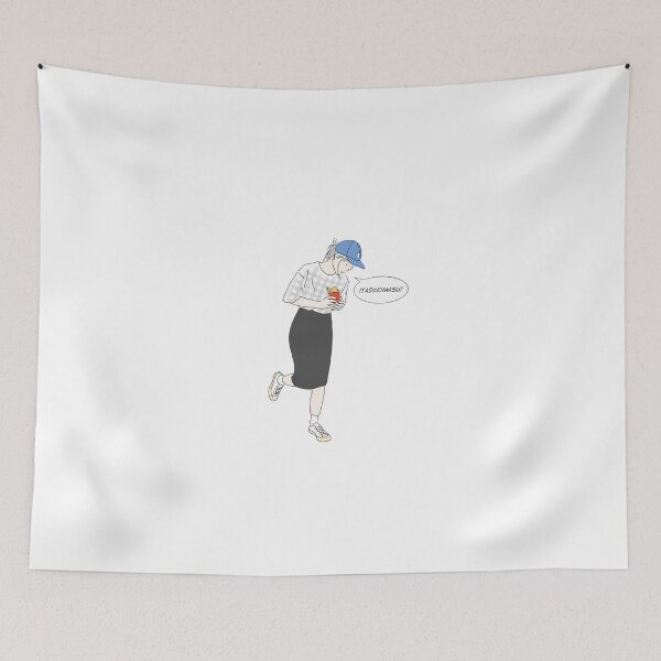 Item preview, Minimal Girls Saying Itadakimasu designed and sold by HeatherRoden.