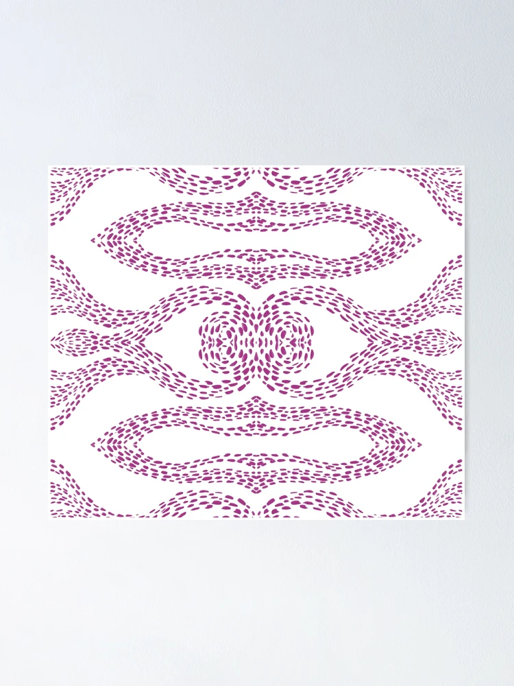 Thumbnail 1 of 3, Poster, Pink impressionist pattern designed and sold by PLPGH.