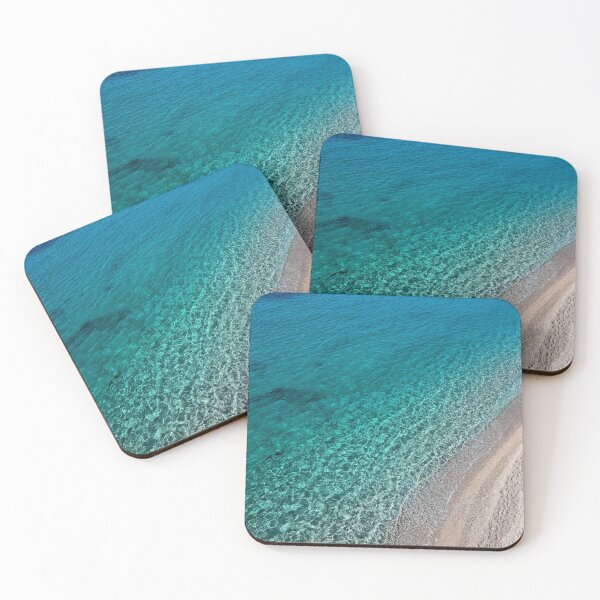 Item preview, Crystal Clear Turquoise Waves on a Sandy Albanian Shore designed and sold by Picture This Images.