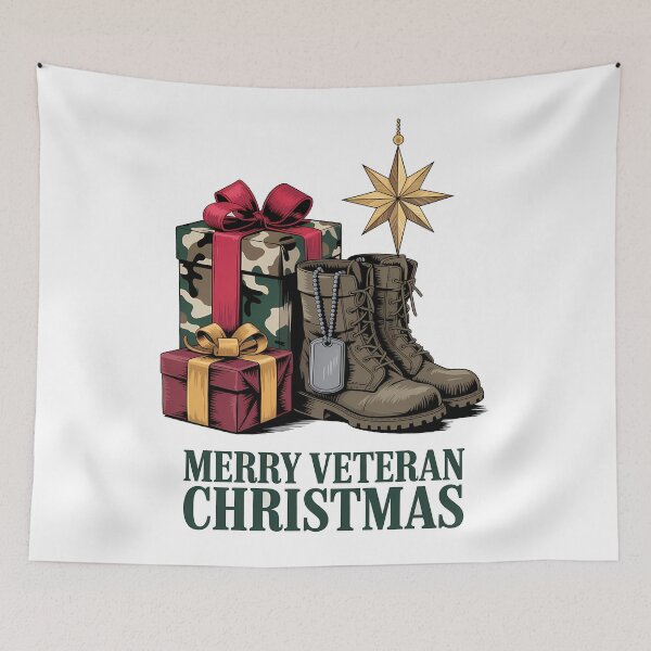 Item preview, Copy of Merry Veteran Christmas Veteran Christmas Gift Camo Boots Army Gift designed and sold by BernoNickel.