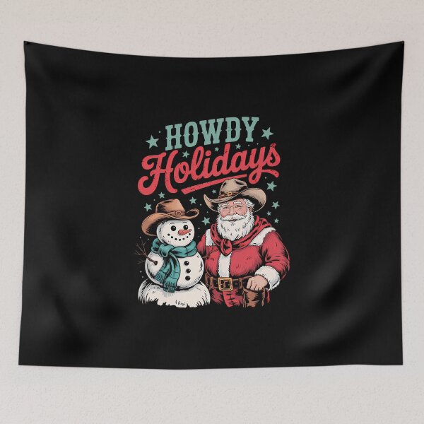 Item preview, Howdy Holiday Gingerbread Cowboy Santa Christmas Western  designed and sold by Adrienboulang.