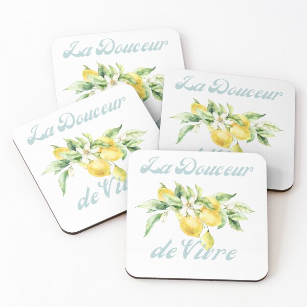 Item preview, La Douceur de Vivre Lemon Art | French Lifestyle Watercolor T-Shirt designed and sold by The Balanced Bonne Vivante.