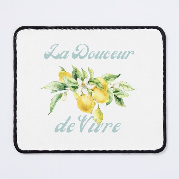 Item preview, La Douceur de Vivre Lemon Art | French Lifestyle Watercolor T-Shirt designed and sold by The Balanced Bonne Vivante.