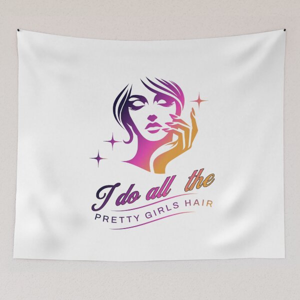 Item preview, I Do All Pretty Girls’ Hair Hairstylist Quote Cute Salon Professional Design designed and sold by Winarrts.