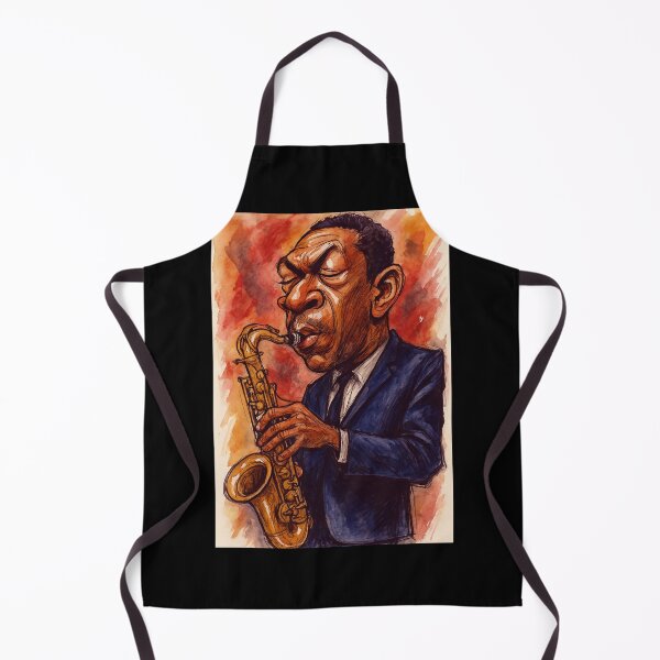 Item preview, John Coltrane Caricature designed and sold by Sarcastic designs.