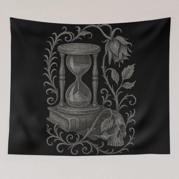 Item preview, Hourglass & Rose — Memento of Time designed and sold by Mouraludia.