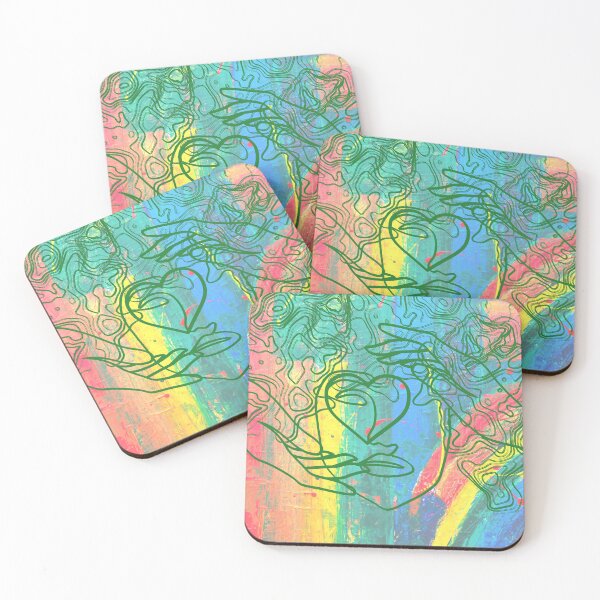 Item preview, Love in Layers – Abstract Woman with Heart and Colorful Emotions designed and sold by ByMile.