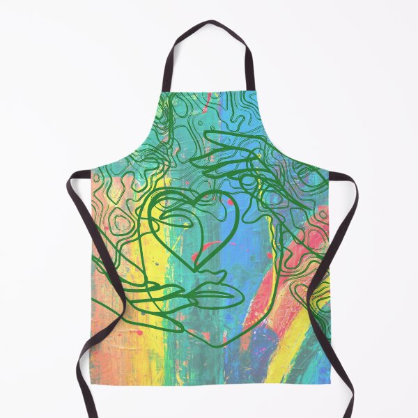 Item preview, Love in Layers – Abstract Woman with Heart and Colorful Emotions designed and sold by ByMile.