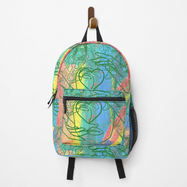 Item preview, Love in Layers – Abstract Woman with Heart and Colorful Emotions designed and sold by ByMile.