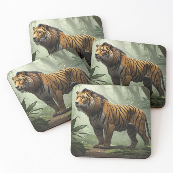 Item preview, Majestic Tiger in the Misty Jungle designed and sold by henderphal.