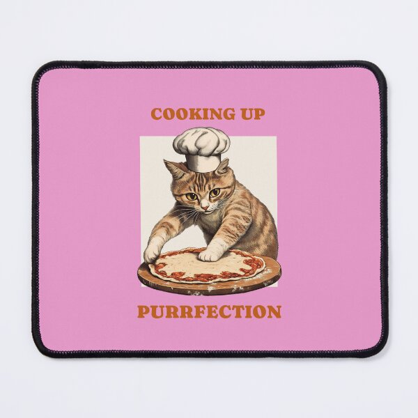 Item preview, Chef Cat cooking a pizza designed and sold by JandSApparel.