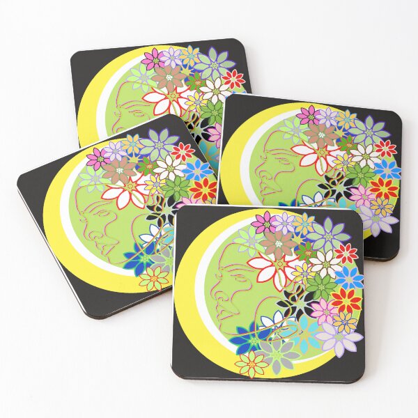 Item preview, Moonlight Bloom – Feminine Nature Spirit with Flowers and Lunar Glow designed and sold by ByMile.
