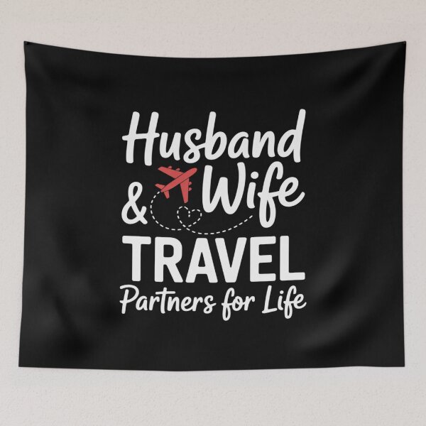 Item preview, Couple Matching Husband And Wife Travel Partners For Life designed and sold by HaileyRobel.