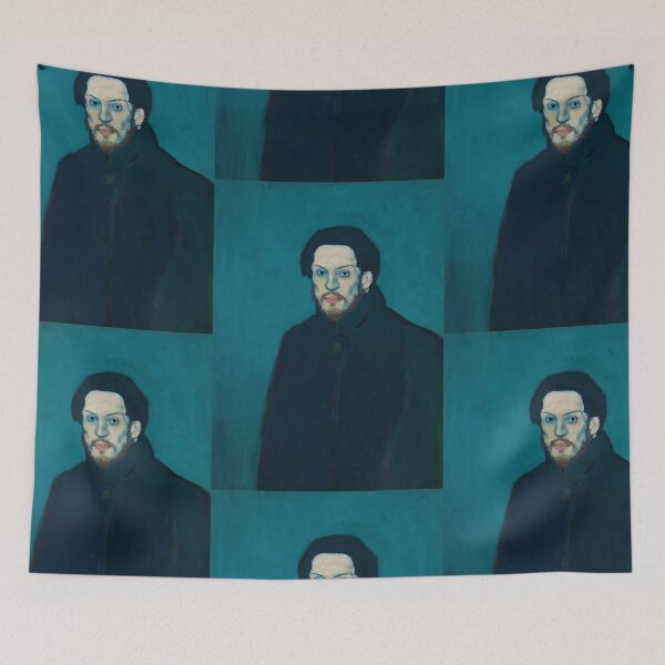 Item preview, BLUE PERIOD SELF-PORTRAIT BY PABLO PICASSO (1901) designed and sold by humbleserf.