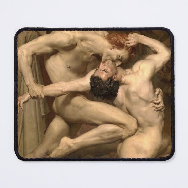 Item preview, DANTE AND VIRGIL BY BOUGUEREAU (1850) designed and sold by humbleserf.