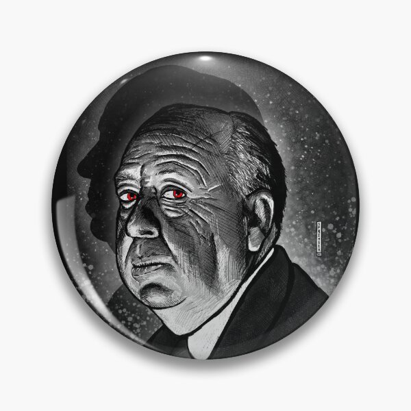 Item preview, "Good Evening" (Portrait of Alfred Hitchcock) designed and sold by PAUL SPRINGER.