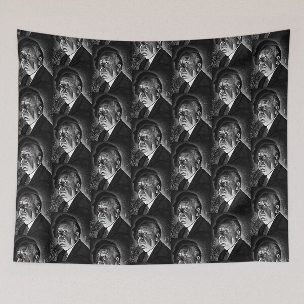 Item preview, "Good Evening" (Portrait of Alfred Hitchcock) designed and sold by PAUL SPRINGER.