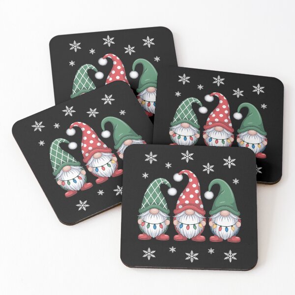 Item preview, Christmas Gnomes With Festive Lights Winter Wonderland designed and sold by PunkNation-Arts.