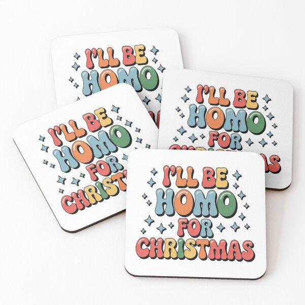 Item preview, LGBTQ I'll Be Homo For Christmas  Gay Christmas Rainbow designed and sold by VladoZork.