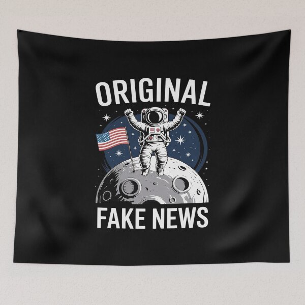 Item preview, Conspiracy Theory Moon landing designed and sold by HaileyRobel.