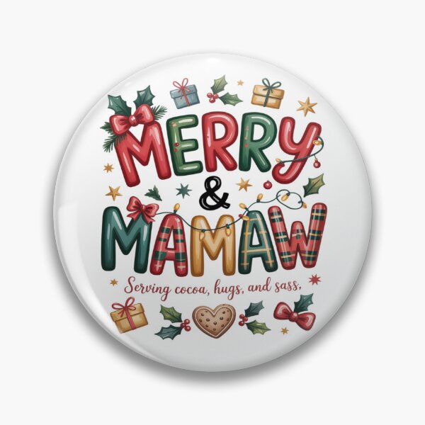 Item preview, MERRY & MAMAW Christmas happy holiday hugs designed and sold by VladoZork.