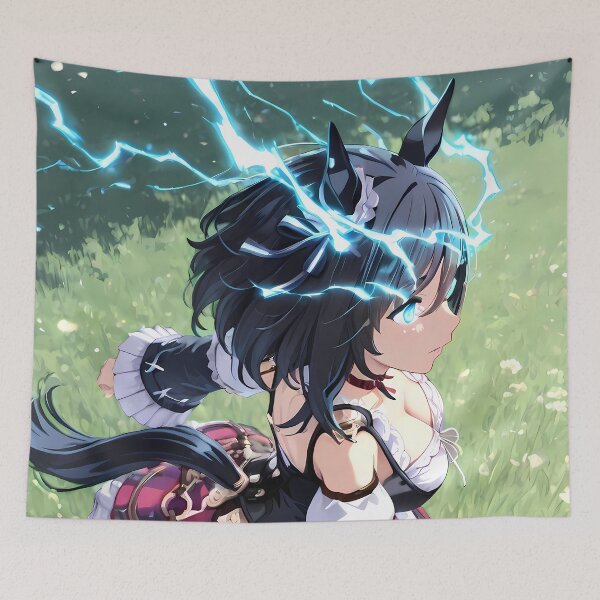 Item preview, Eishin Flash Uma Musume Pretty Derby Anime Girl Fierce Racing Spirit designed and sold by CarlosBender.