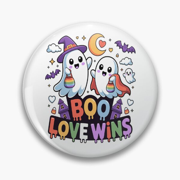 Item preview, LGBTQ+ Halloween Ghost Boo'd Up Pride Ghosts designed and sold by VladoZork.