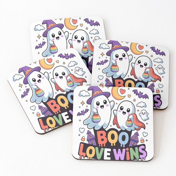 Item preview, LGBTQ+ Halloween Ghost Boo'd Up Pride Ghosts designed and sold by VladoZork.