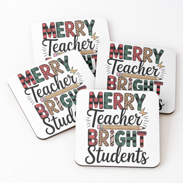 Item preview, MERRY Chistmas Teacher BRIGHT Students designed and sold by VladoZork.
