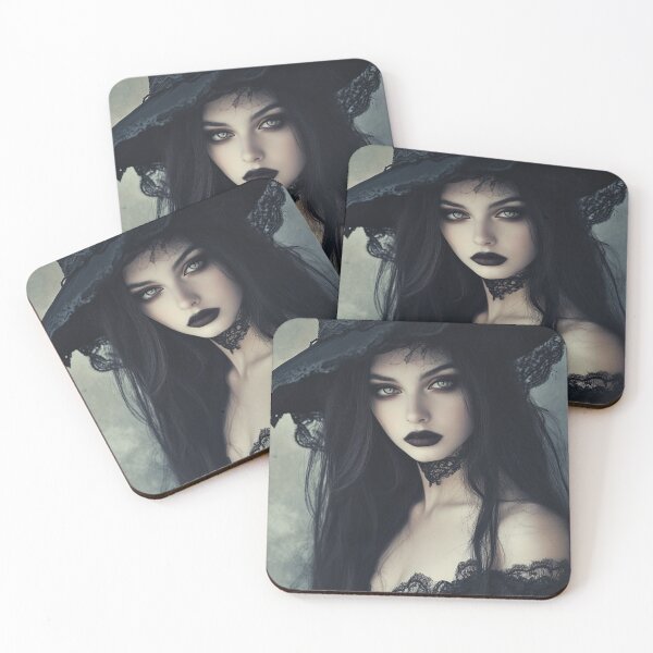 Item preview, Beautiful Goth Witch designed and sold by WhimsyWink.