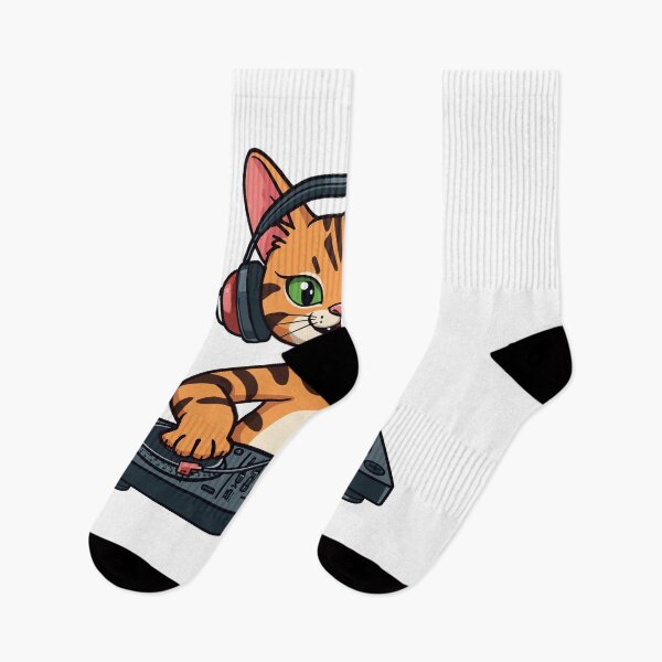 Item preview, DJ Bengal Cat – Cool Cat on the Turntables designed and sold by MzulhilmiZam.