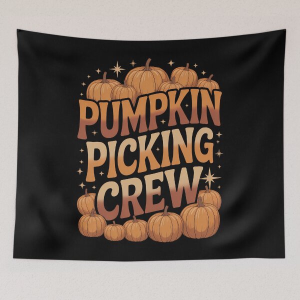 Item preview, Groovy Pumpkin Picking Crew Matching Family Autumn designed and sold by PunkNation-Arts.