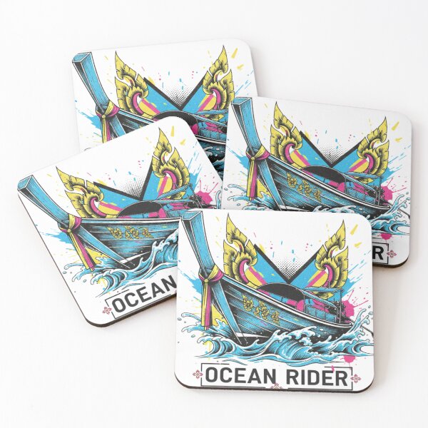 Item preview, Ocean Rider Thai Longtail Boat Design designed and sold by lamabream.
