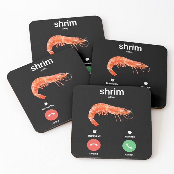 Item preview, Shrim Is Calling Meme T-Shirt Funny Misspelled Shrimp Calling Joke designed and sold by Jone Cham.