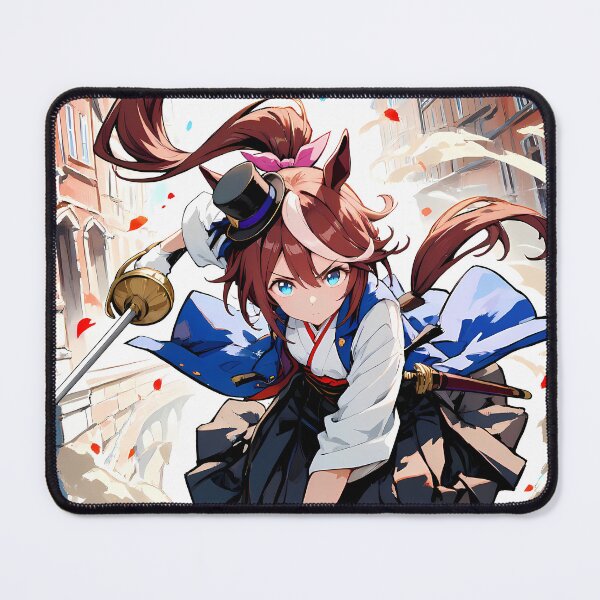 Item preview, Fierce Tokai Teio Uma Musume Pretty Derby Anime Girl Samurai Street Fight designed and sold by CarlosBender.