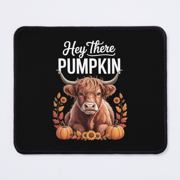 Item preview, Hey There Pumpkin Autumn Highland Cow Fall Leaves Lovers designed and sold by PunkNation-Arts.