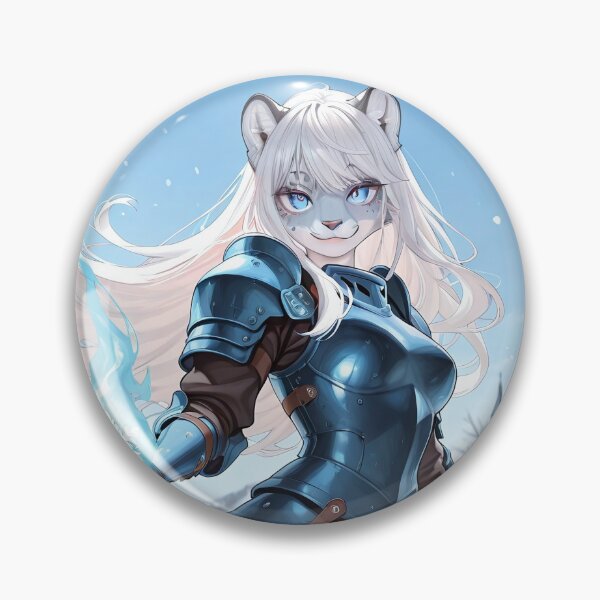 Item preview, Snow Leopard Warrior designed and sold by AiFurryDreams.