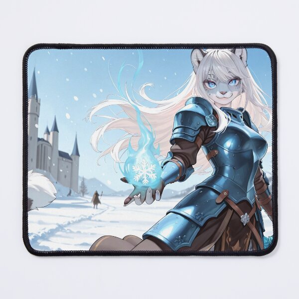 Item preview, Snow Leopard Warrior designed and sold by AiFurryDreams.