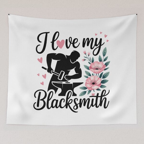 Item preview, I Love My Blacksmith Blacksmith Wife Girlfriend designed and sold by PunkNation-Arts.