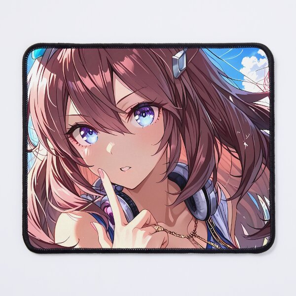 Item preview, Uma Musume Mihono Bourbon Pretty Derby Waifu Anime Girl with Headphones designed and sold by CarlosBender.