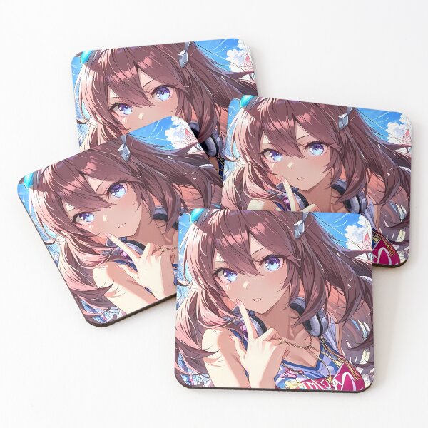 Item preview, Uma Musume Mihono Bourbon Pretty Derby Waifu Anime Girl with Headphones designed and sold by CarlosBender.