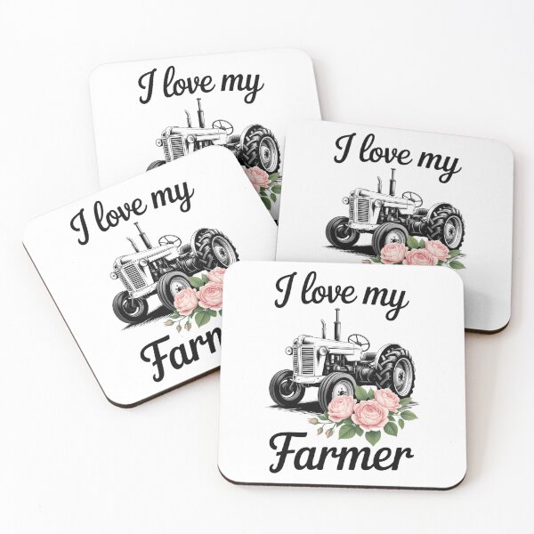 Item preview, I Love My Farmer Farmer Wife Women Tractor designed and sold by PunkNation-Arts.