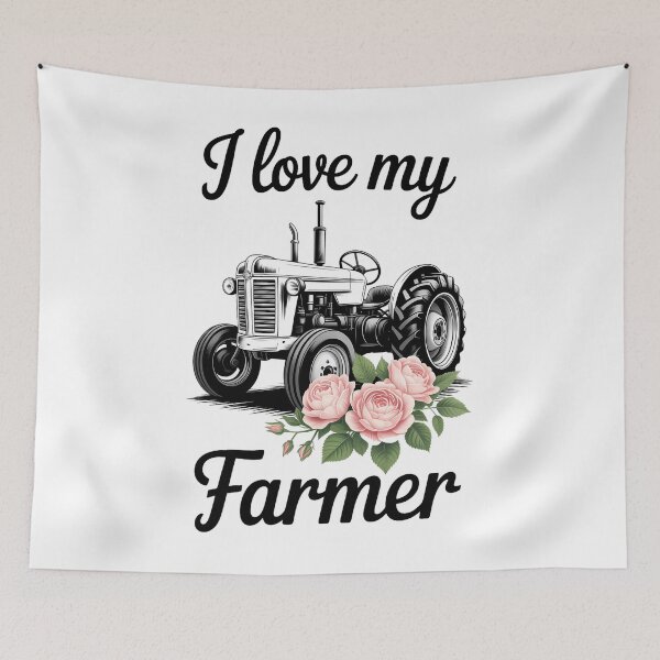 Item preview, I Love My Farmer Farmer Wife Women Tractor designed and sold by PunkNation-Arts.