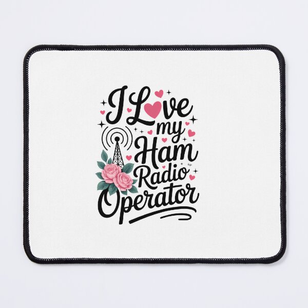 Item preview, I Love My Ham Radio Operator Womens Ham Radio Operator designed and sold by PunkNation-Arts.