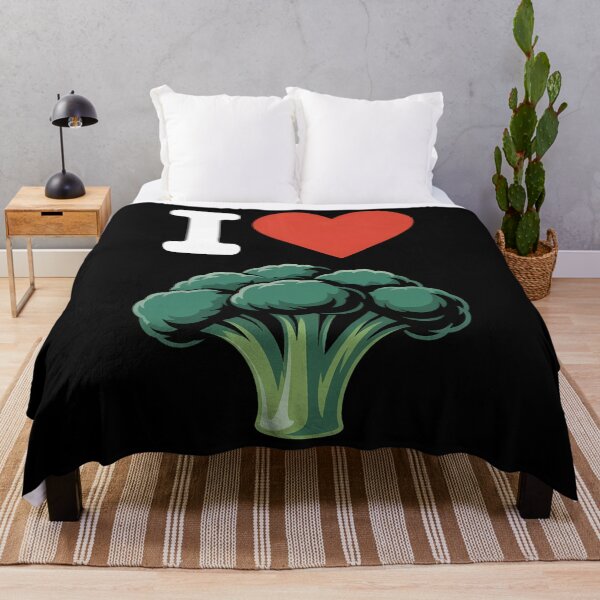 Item preview, I Love Broccoli I Heart Vegetables Organic Vegan Life designed and sold by PunkNation-Arts.