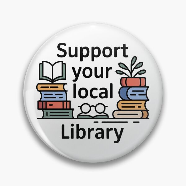Artikelvorschau, Libraries Are Essential – Support Your Local Library entworfen und verkauft von Love Between Pages.