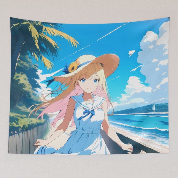 Artikelvorschau, Stille Suzuka Uma Musume Pretty Derby Anime Girl Waifu Sommerstrand entworfen und verkauft von CarlosBender.
