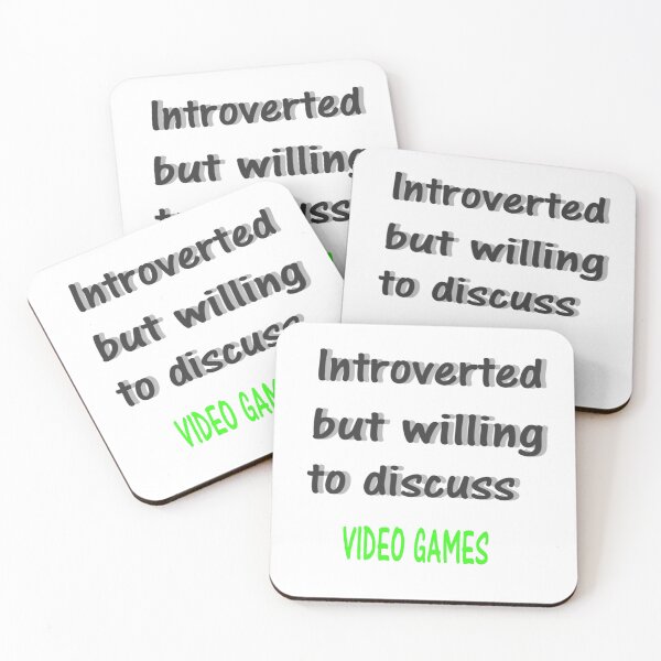 Item preview, Introverted but Willing to Discuss Video Games – Subtle Humor  designed and sold by Beautiful art store.